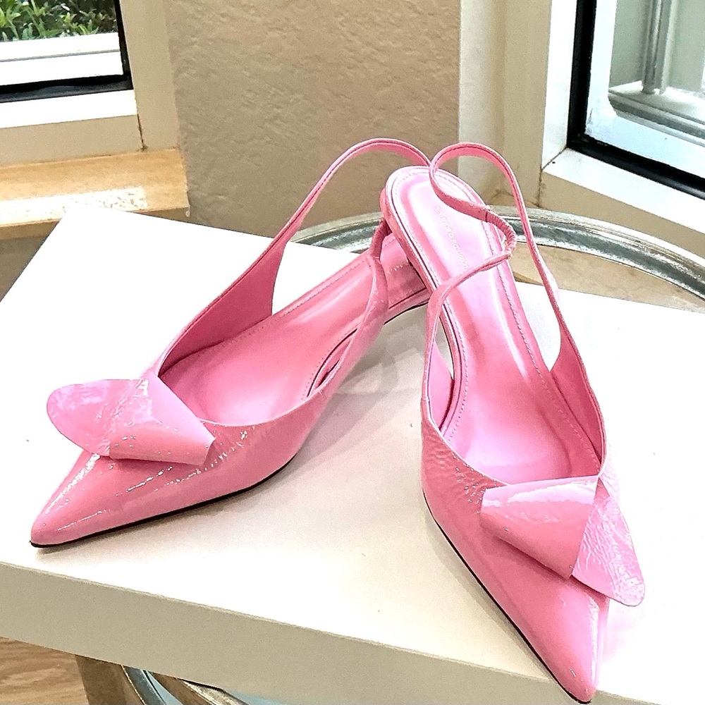 Elegant Pink Slingback Heels